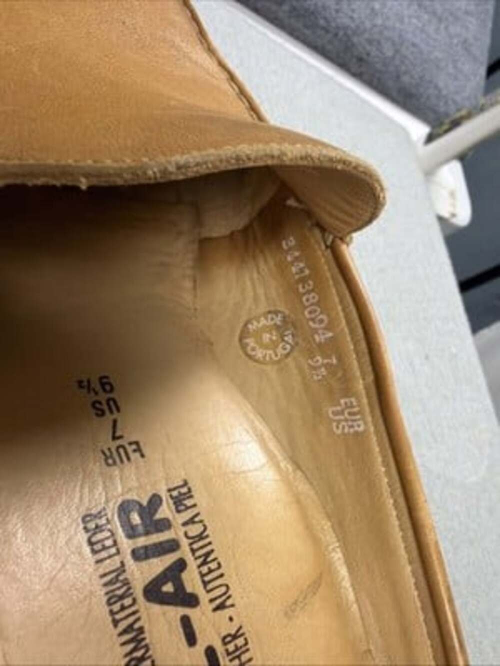 Mephisto Cool-Air Suede Leather Mule Slip On Tan Comfort Shoes US 9.5 - Picture 6 of 8